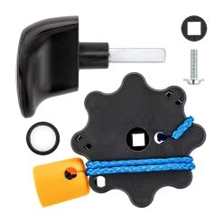 Hörmann Torgriffgarnitur, Kunststoff Schwarz, Für Schwingtore -Heimwerkzeuge 1024001 hoermann torgriffgarnitur kunststoff schwarz fuer schwingtore lieferumfang