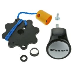 Hörmann Torgriffgarnitur, Kunststoff Schwarz, Für Schwingtore -Heimwerkzeuge 1024001 hoermann torgriffgarnitur kunststoff schwarz fuer schwingtore version 2