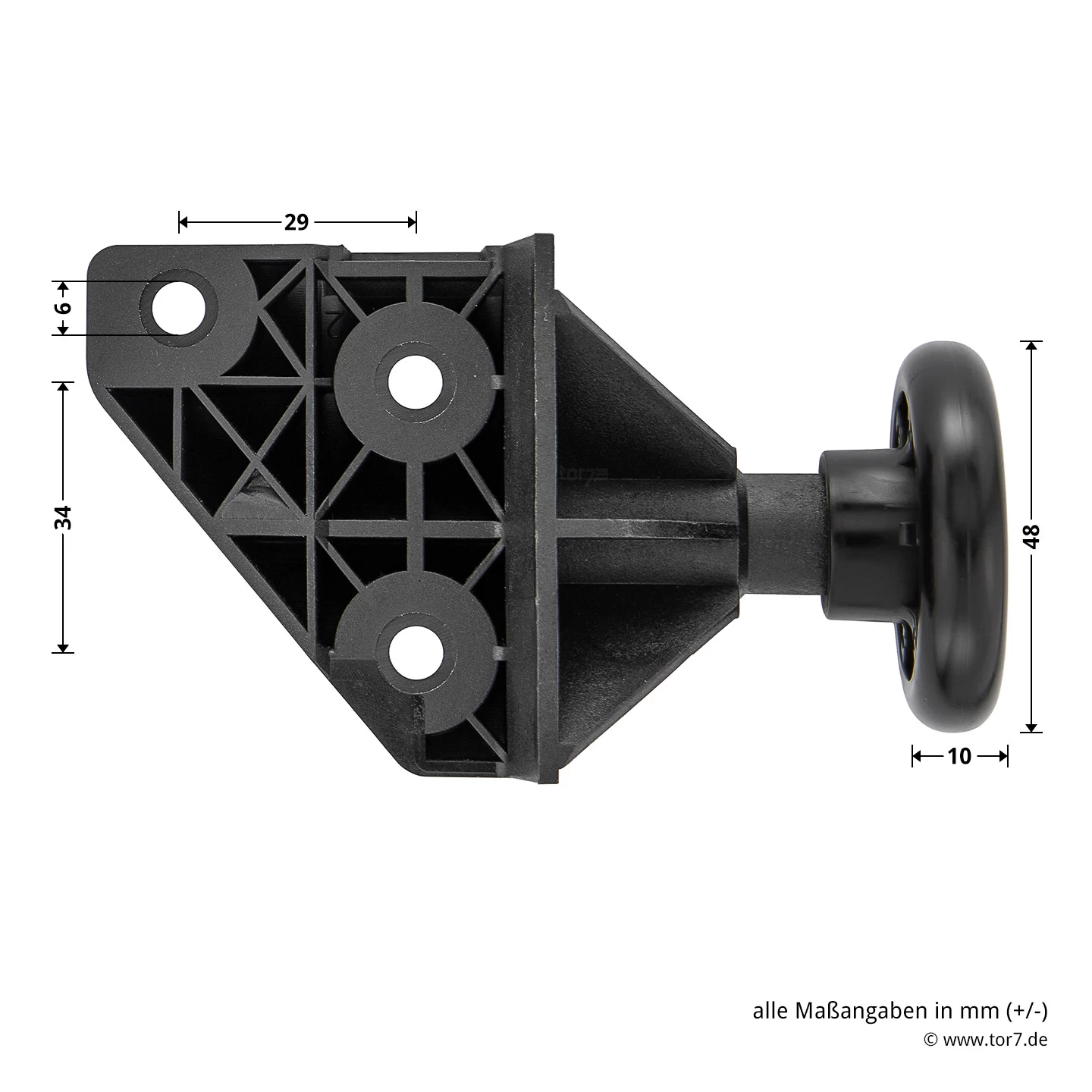 Hörmann EcoStar Rollenhalter Mit Laufrolle, Links 8 Hörmann EcoStar Rollenhalter Mit Laufrolle, Links – Bild 6