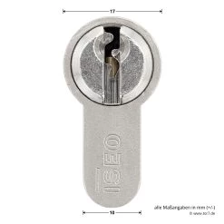 Hörmann Profil-Halbzylinder, 45,5 + 10 Mm, Links, TS 16 -Heimwerkzeuge 3014860 hoermann profil halbzylinder 45 5 10 mm links ts 16 zylinder masse