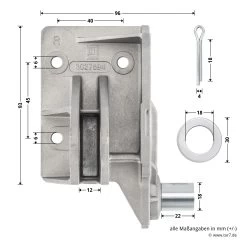 Hörmann Aufsetzstück, Beschlagsart N, Rechts -Heimwerkzeuge 3027694 hoermann aufsetzstueck beschlagsart n rechts bemassung 1