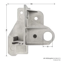 Hörmann Aufsetzstück, Beschlagsart N, Rechts -Heimwerkzeuge 3027694 hoermann aufsetzstueck beschlagsart n rechts bemassung 2