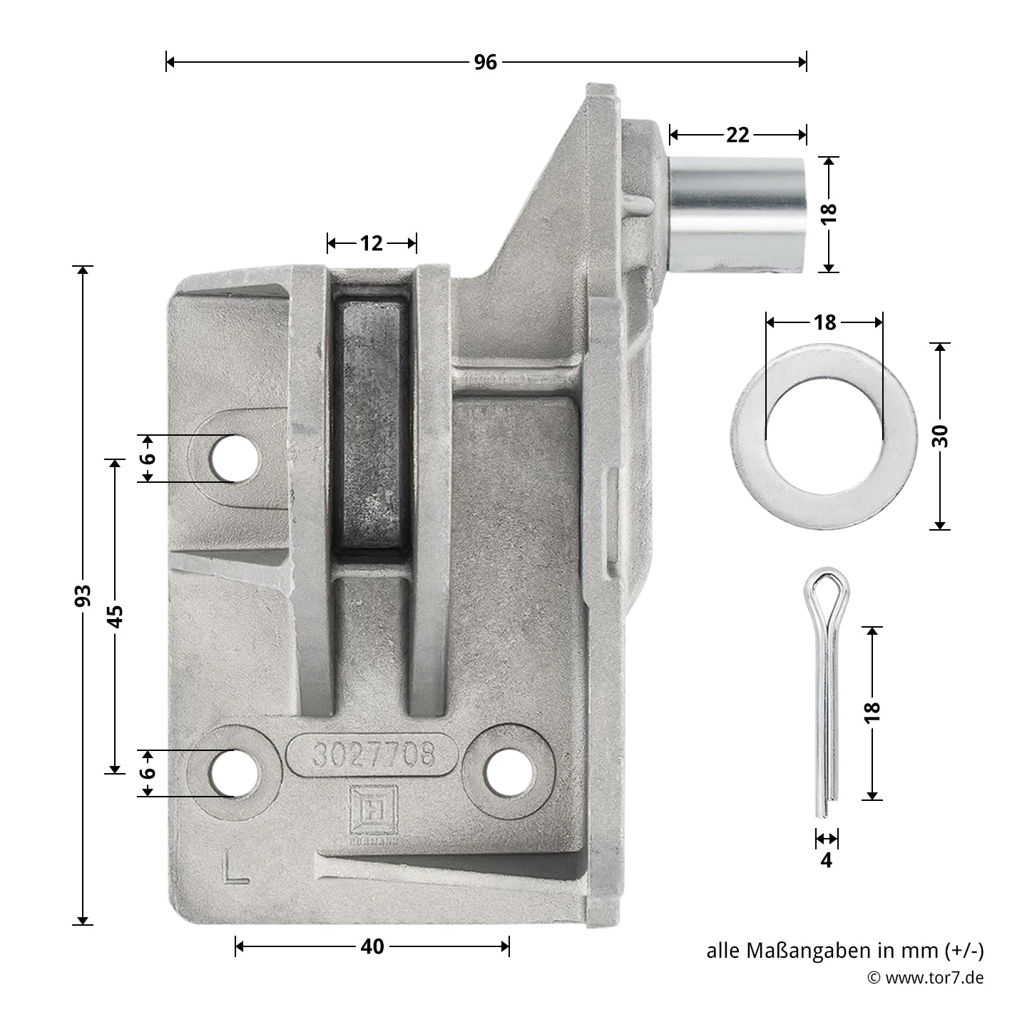 Hörmann Aufsetzstück, Beschlagsart N, Links 6 Hörmann Aufsetzstück, Beschlagsart N, Links – Bild 4