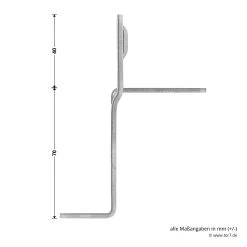 Hörmann Knotenblech, Beschlag L, Ausführung Rechts, Baureihe 30 -Heimwerkzeuge 3045000 hoermann knotenblech beschlag l ausfuehrung rechts baureihe 30 masse bild 3
