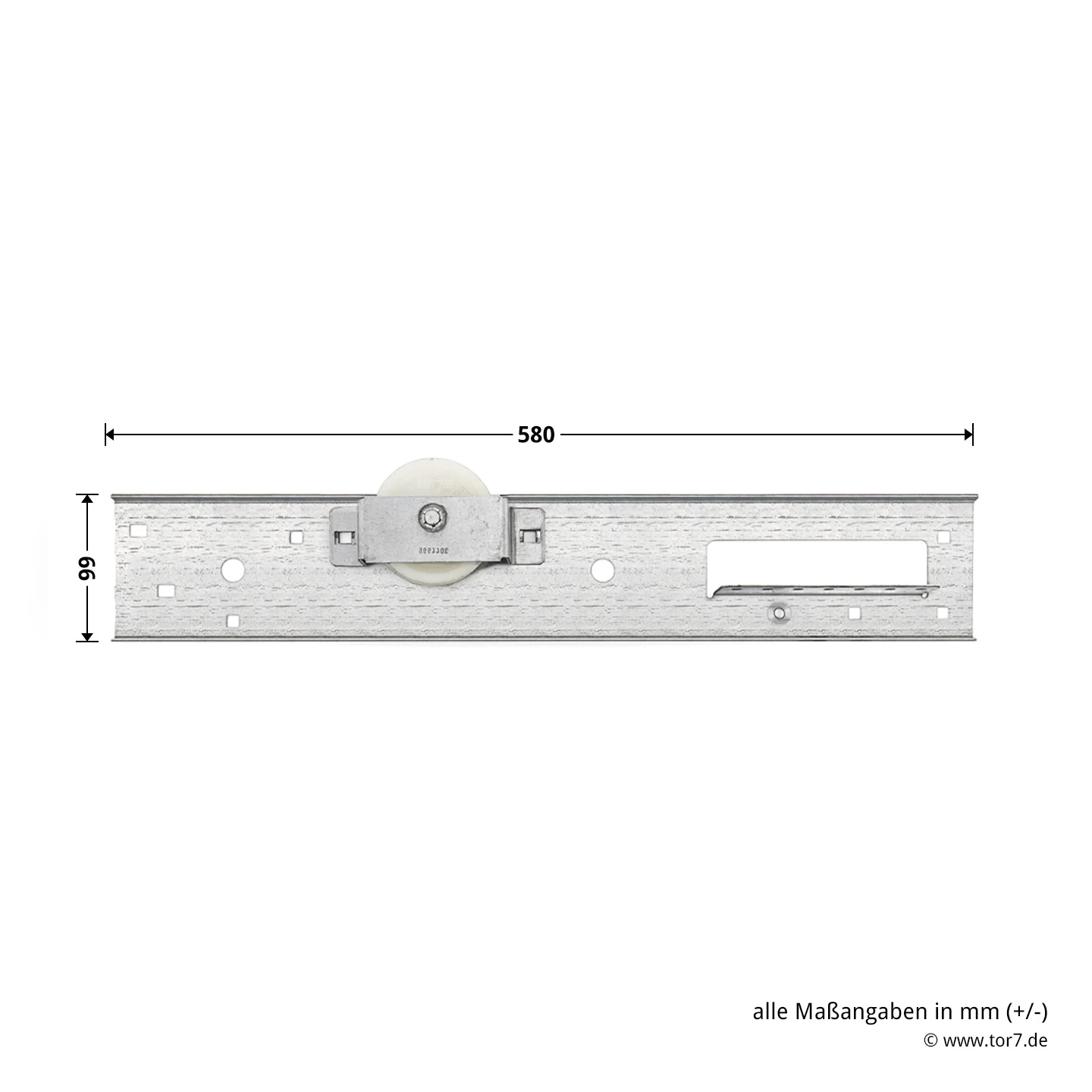 Hörmann Auslegerplatte, Beschlag L, Ausführung Links, Baureihe 30 5 Hörmann Auslegerplatte, Beschlag L, Ausführung Links, Baureihe 30 – Bild 3