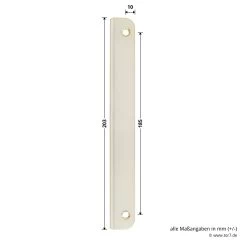 Hörmann Winkelschließblech 92 Mm Für Holz-Nebentüren -Heimwerkzeuge 3054221 hoermann winkelschliessblech 92 mm fuer holz nebentueren masse seite