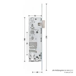 Hörmann Einsteck-Rohrprofilschloss 1314, BKS, PZ 9 Hörmann Einsteck-Rohrprofilschloss 1314, BKS, PZ -Heimwerkzeuge 3070038 hoermann einsteck rohrprofilschloss 1314 40 92 9 pz bemassung2