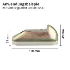 Hörmann Auflaufbock Als Bodenanschlag Für Drehtore -Heimwerkzeuge 436234 hoermann auflaufbock als bodenanschlag fuer drehtore anwendung