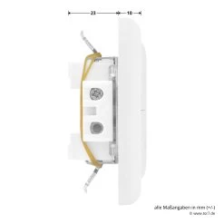 Hörmann Innentaster TUPS 2 Für Unterputzsender -Heimwerkzeuge 436266 hoermann taster tups 2 anschluesse oben
