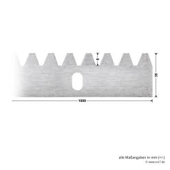 Hörmann Stahl-Zahnstange Für Schiebetorantriebe -Heimwerkzeuge 436444 hoermann stahl zahnstange fuer schiebetorantriebe bemassung