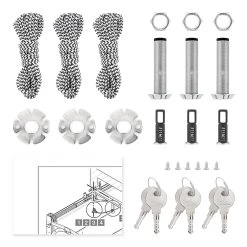 Hörmann Notentriegelung NET 4-3, 3er Set, Gleichschließend -Heimwerkzeuge 437199 hoermann notentriegelung net 4 3 3er set gleichschliessend lieferumfang
