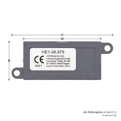 Hörmann 1-Kanal-Empfänger HE 1, 26,975 MHz -Heimwerkzeuge 437240 hoermann 1 kanal empfaenger he 1 26 975 mhz breite laenge