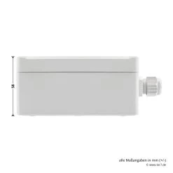 Hörmann 2-Kanal-Relais-Empfänger HER 2, 26,975 MHz -Heimwerkzeuge 437265 hoermann 2 kanal relais empfaenger her 2 26975 mhz bemassung auswerteinheit seite