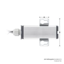 Hörmann 2-Kanal-Relais-Empfänger HER 2, 26,975 MHz -Heimwerkzeuge 437265 hoermann 2 kanal relais empfaenger her 2 26975 mhz bemassung empfaenger seite