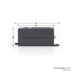 Hörmann 1-Kanal-Empfänger HE 1, 868 MHz 11 Hörmann 1-Kanal-Empfänger HE 1, 868 MHz -Heimwerkzeuge 437404 hoermann 1 kanal empfaenger he 1 868 mhz seitenansicht breite laenge