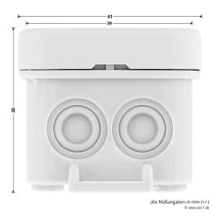 Hörmann 2-Kanal-Relais-Empfänger HET 24, 868 MHz -Heimwerkzeuge 437517 hoermann 2 kanal relais empfaenger het24 868 mhz breite hoehe
