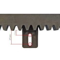 Hörmann Kunststoff-Zahnstange V6, Befestigung Unten -Heimwerkzeuge 438632 hoermann kunststoff zahnstange v6 detailansicht