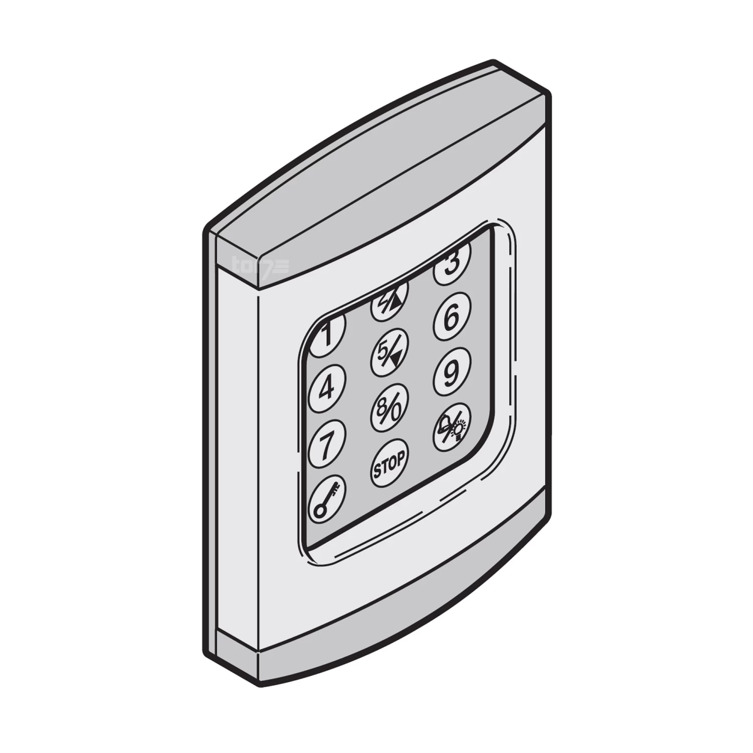 Hörmann Eingabeeinheit Beleuchtet, Für Codetaster CTR 1b Und CTR 3b 4 Hörmann Eingabeeinheit Beleuchtet, Für Codetaster CTR 1b Und CTR 3b – Bild 2