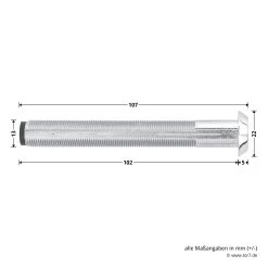 Hörmann Hülse Notentriegelung NET 13 7 Hörmann Hülse Notentriegelung NET 13 -Heimwerkzeuge 439782 hoermann huelse notentriegelung net 13 masse