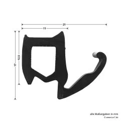 Hörmann Zargendichtung Mit Dichtungskeil Für T30-Türen Und Stahltüren, P 11, Länge 5,50 Meter -Heimwerkzeuge 449772 hoermann zargendichtung mit dichtungskeil fuer t30 tueren und stahltueren p11 laenge 5 50 meter breite laenge