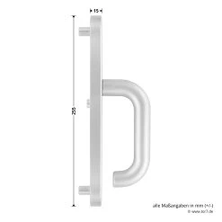 Hörmann FS Panikgarnitur D110 Langschild PZ ES2, Alu -Heimwerkzeuge 449891 hoermann fs panikgarnitur d110 pz es2 langschild alu f1 griff 1