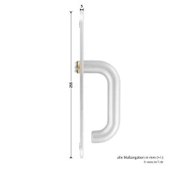 Hörmann FS Panikgarnitur D110 Langschild PZ ES2, Alu -Heimwerkzeuge 449891 hoermann fs panikgarnitur d110 pz es2 langschild alu f1 griff 2 tiefe