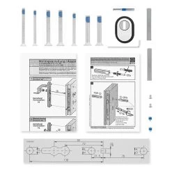 Hörmann FS Panikgarnitur D110 Langschild PZ ES2, Alu -Heimwerkzeuge 449891 hoermann fs panikgarnitur d110 pz es2 langschild alu f1 lieferumfang