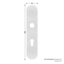 Hörmann FS Panikgarnitur D110 Langschild PZ ES2, Alu -Heimwerkzeuge 449891 hoermann fs panikgarnitur d110 pz es2 langschild alu f1 platte masse
