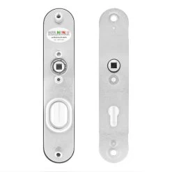 Hörmann FS Panikgarnitur D110 Langschild PZ ES2, Alu -Heimwerkzeuge 449891 hoermann fs panikgarnitur d110 pz es2 langschild alu f1 rueckseite