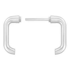 Hörmann Drückergarnitur D110 Kurzschild PZ, Alu -Heimwerkzeuge 449910 hoermann drueckergarnitur mit kurzschild pz gelocht alu griffe