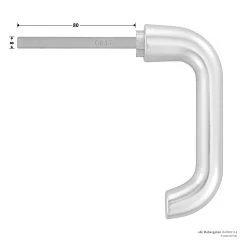 Hörmann Drückergarnitur D110 Kurzschild PZ, Alu -Heimwerkzeuge 449910 hoermann drueckergarnitur mit kurzschild pz gelocht alu stift masse