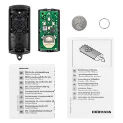 Hörmann Handsender HSE 4, BiSecur, Struktur Komplett Schwarz -Heimwerkzeuge 4511736 hoermann handsender hse 4 bisecur struktur komplett schwarz lieferumfang