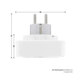 Hörmann Funk‑Set HF 51 868-BS -Heimwerkzeuge 4511824 hoermann funk set hf 51 868 bs steckdose fes 1 breite tiefe