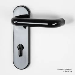 Hörmann Feuerschutz-Wechselgarnitur Typ D110 In Kunststoff Schwarz -Heimwerkzeuge 454685 hoermann fs wechselgarnitur d 110 antipanik anwendungsbeispiel innen