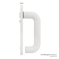 Hörmann FS Wechselgarnitur D110 Kurzschild PZ, Weiß -Heimwerkzeuge 454688 hoermann fs wechselgarnitur d 110 pz kurzschild polyamid weiss gleitlager griff masse