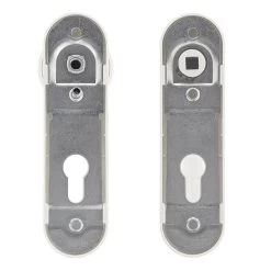 Hörmann FS Wechselgarnitur D110 Kurzschild PZ, Weiß -Heimwerkzeuge 454688 hoermann fs wechselgarnitur d 110 pz kurzschild polyamid weiss gleitlager rueckseite