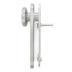 Hörmann FS Wechselgarnitur D110 Kurzschild PZ, Edelstahl -Heimwerkzeuge 454690 hoermann fs wechselgarnitur d 110 kurzschild pz gleitlager knopf k 130 edelstahl knauf seitenansicht