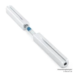 Hörmann FS Panik-Drückergarnitur D110 Rosette PZ, Alu -Heimwerkzeuge 454735 hoermann fs panikgarnitur d110 pz rosette alu f1 gleitlager stift anwendungsbeispiel