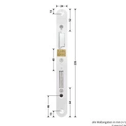 Hörmann Panikschloss 1201 PZ Für Stahltüren, Links 9 Hörmann Panikschloss 1201 PZ Für Stahltüren, Links -Heimwerkzeuge 478749 hoermann panikschloss 1201 pz dornmass 65 funktion e li masse schliessblech