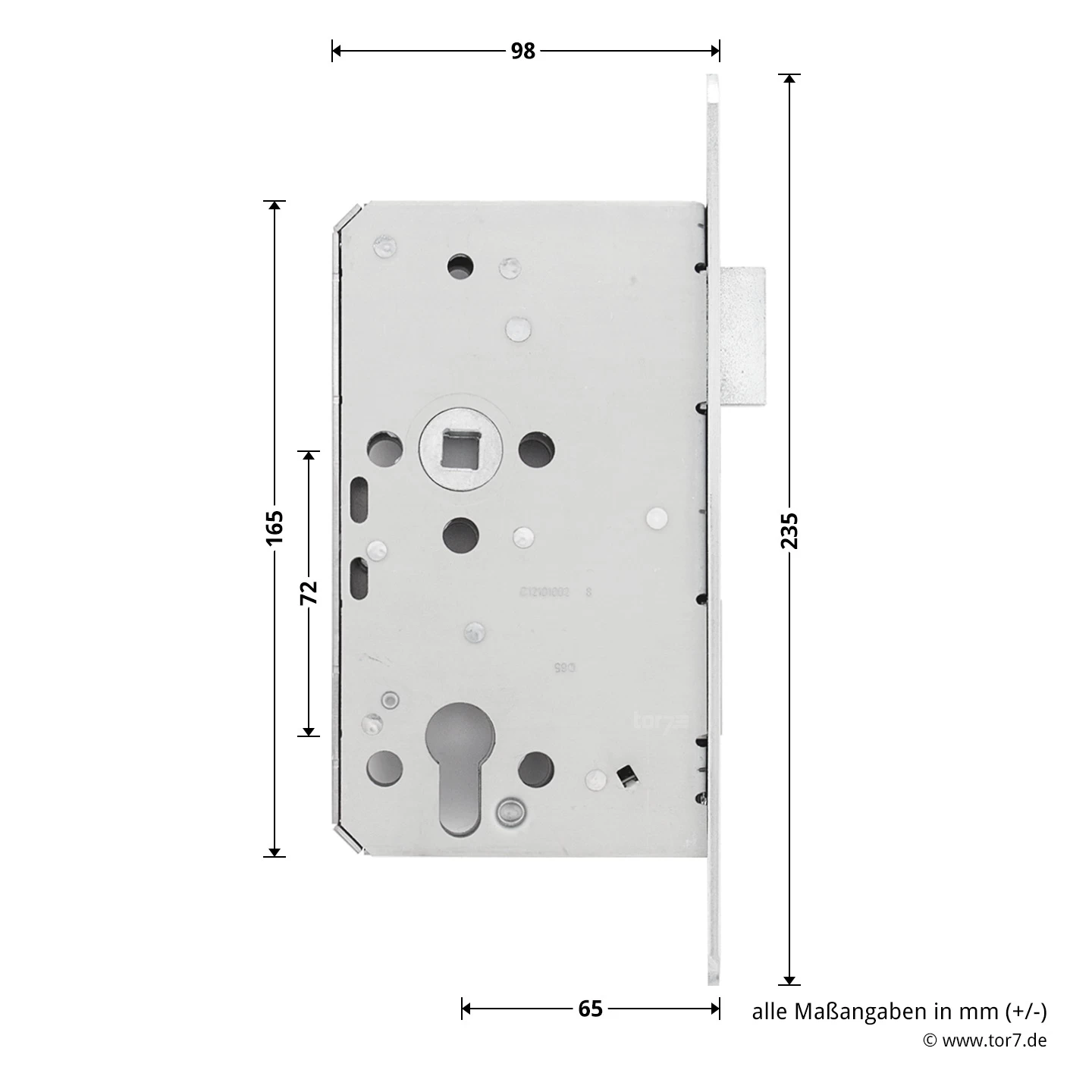 Hörmann Panikschloss 1201 PZ Für Stahltüren, Links 5 Hörmann Panikschloss 1201 PZ Für Stahltüren, Links – Bild 3