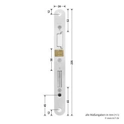 Hörmann Panikschloss 1201 PZ Für Stahltüren, Rechts 9 Hörmann Panikschloss 1201 PZ Für Stahltüren, Rechts -Heimwerkzeuge 478750 hoermann panikschloss 1201 pz dornmass 65 funktion e re masse schliessblech