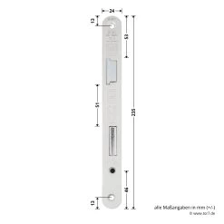 Hörmann Panikschloss ECO 112, Funktion D, Auswärts -Heimwerkzeuge 478765 hoermann panikschloss eco 112 funktion d auswaerts links masse stulp