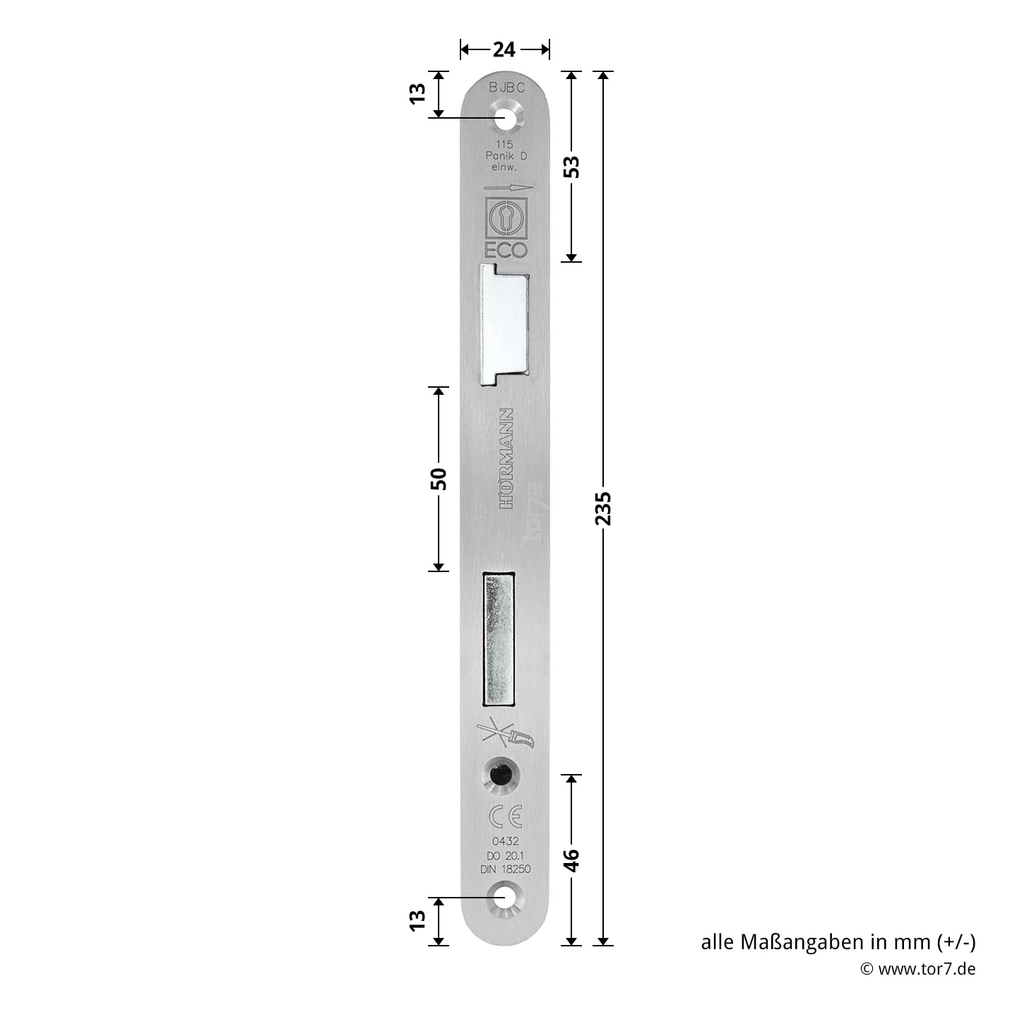 Hörmann Panikschloss ECO 115, Funktion D, Einwärts 7 Hörmann Panikschloss ECO 115, Funktion D, Einwärts – Bild 5