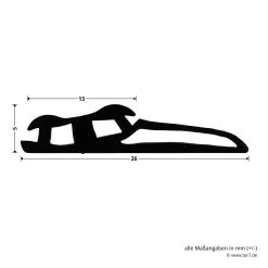 Hörmann Dichtung Mittelstoß P54, 3500 Mm -Heimwerkzeuge 478798 hoermann dichtung mittelstoss p54 3500 mm masse