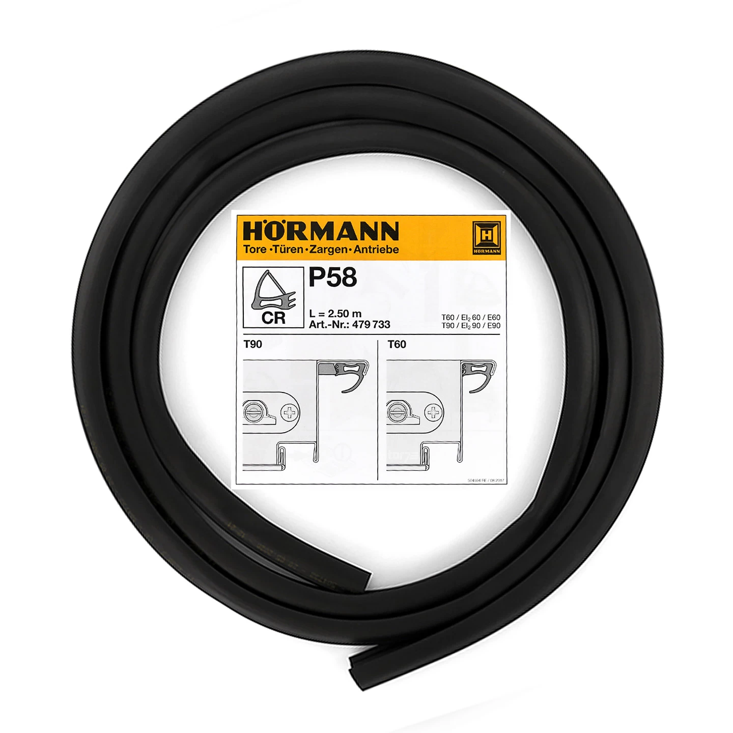 Hörmann Dichtung Mittelstoß P58, 2500 Mm 3 Hörmann Dichtung Mittelstoß P58, 2500 Mm