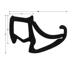 Hörmann Zargendichtung P122, 6500 Mm -Heimwerkzeuge 501100 hoermann zargendichtung p122 6500 mm masse