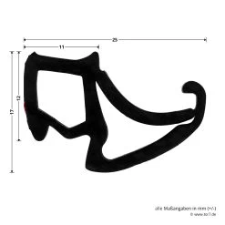 Hörmann Zargendichtung P133, 7500 Mm -Heimwerkzeuge 501142 hoermann zargendichtung p133 7500 mm masse