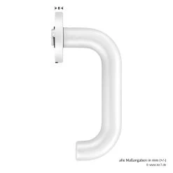 Hörmann FS Drückergarnitur D110 Rosette PZ, Alu -Heimwerkzeuge 535346 hoermann fs drueckergarnitur d110 pz rosette alu f1 gleitlager masse