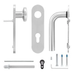 Hörmann FS Wechselgarnitur D210 Kurzschild PZ, Edelstahl -Heimwerkzeuge 545723 hoermann fs wechselgarnitur d210 pz kurzschild edelstahl gleitlager lieferumfang