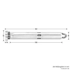 Hörmann Federbandbolzen FH 615-20 -Heimwerkzeuge 547584 hoermann federbandbolzen fh 615 20 verzinkt masse